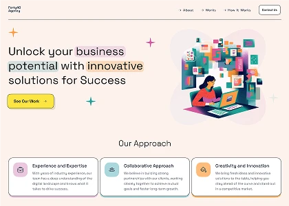 Creative agency website design
