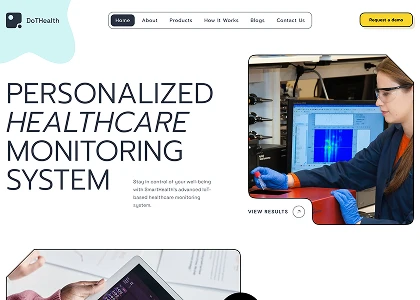 DotHealth website design